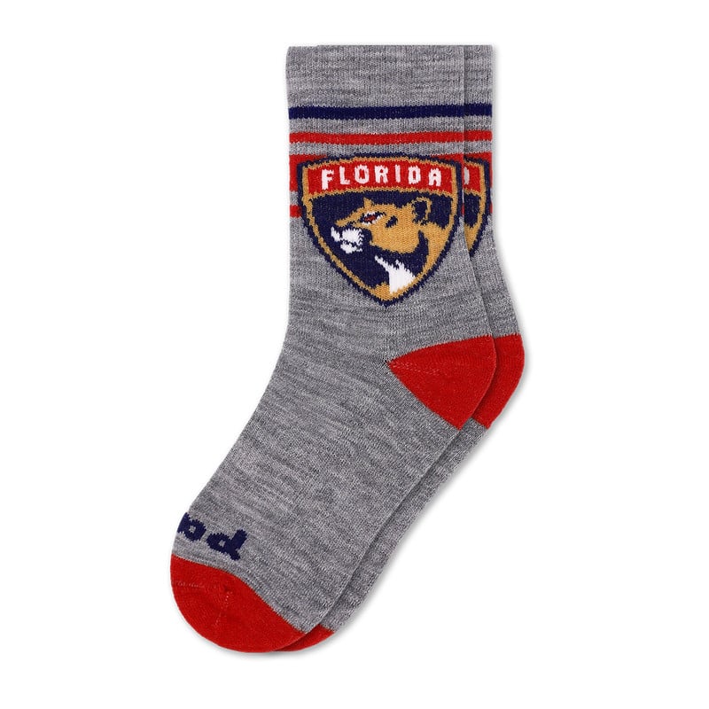Florida Panthers Youth Shield Stripe Heathered Socks