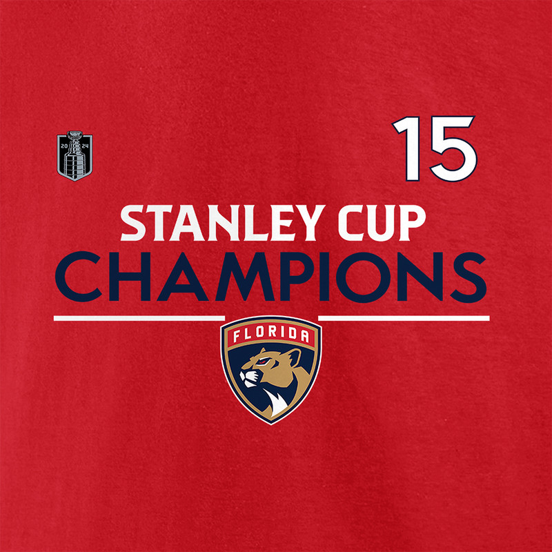 Florida Panthers 2024 Stanley Cup Champions #15 Anton Lundell T