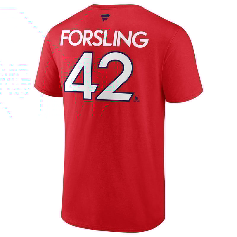 Florida Panthers 2024 Stanley Cup Champions #42 Gustav Forsling T-Shirt