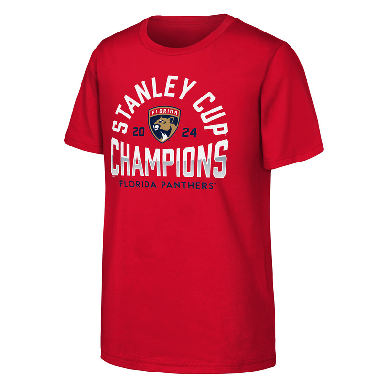 Florida Panthers Juvenile 2024 Stanley Cup Champions Signature Roster T-Shirt