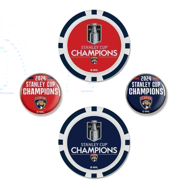 Florida Panthers 2024 Stanley Cup Champions Poker Chip Ball Marker