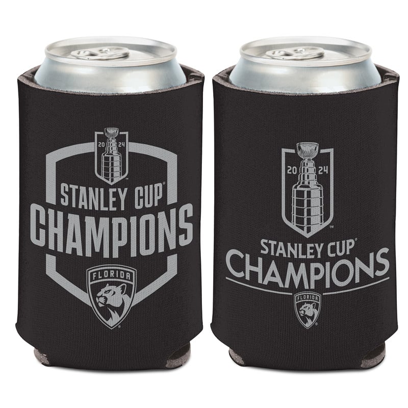 Florida Panthers 2024 Stanley Cup Champions Black Can Cooler
