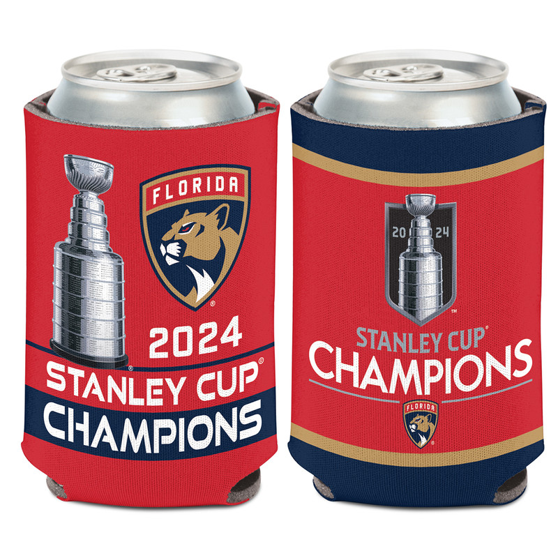 Florida Panthers 2024 Stanley Cup Champions Trophy Can Cooler