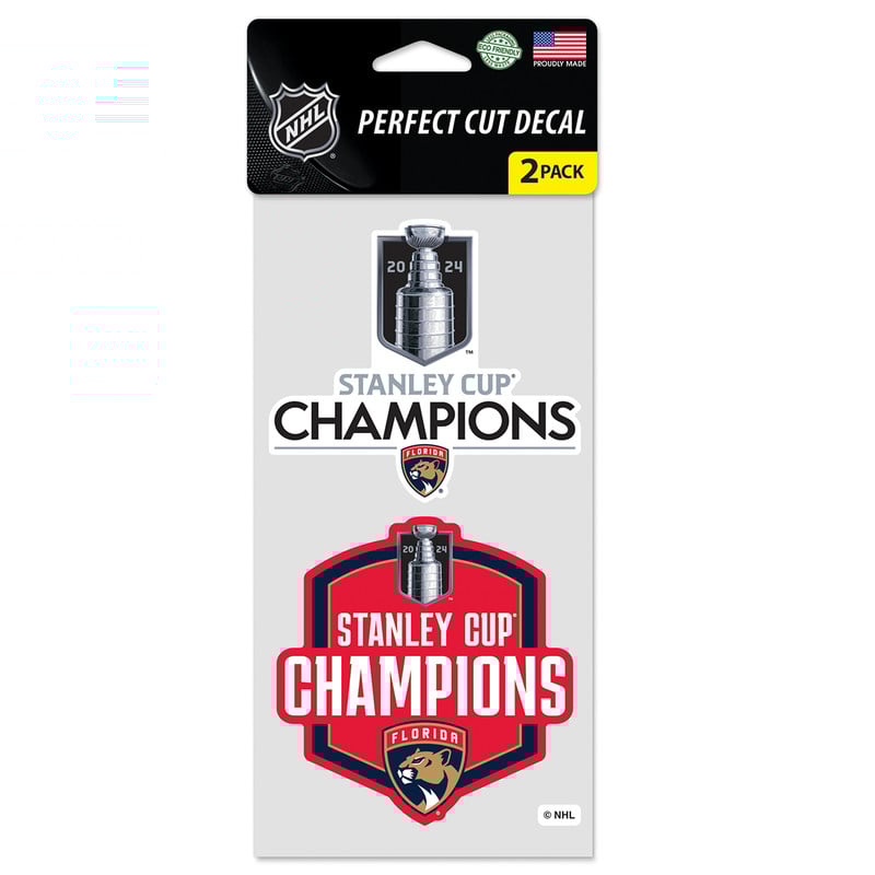 Florida Panthers 2024 Stanley Cup Champions 2-Pack Decals