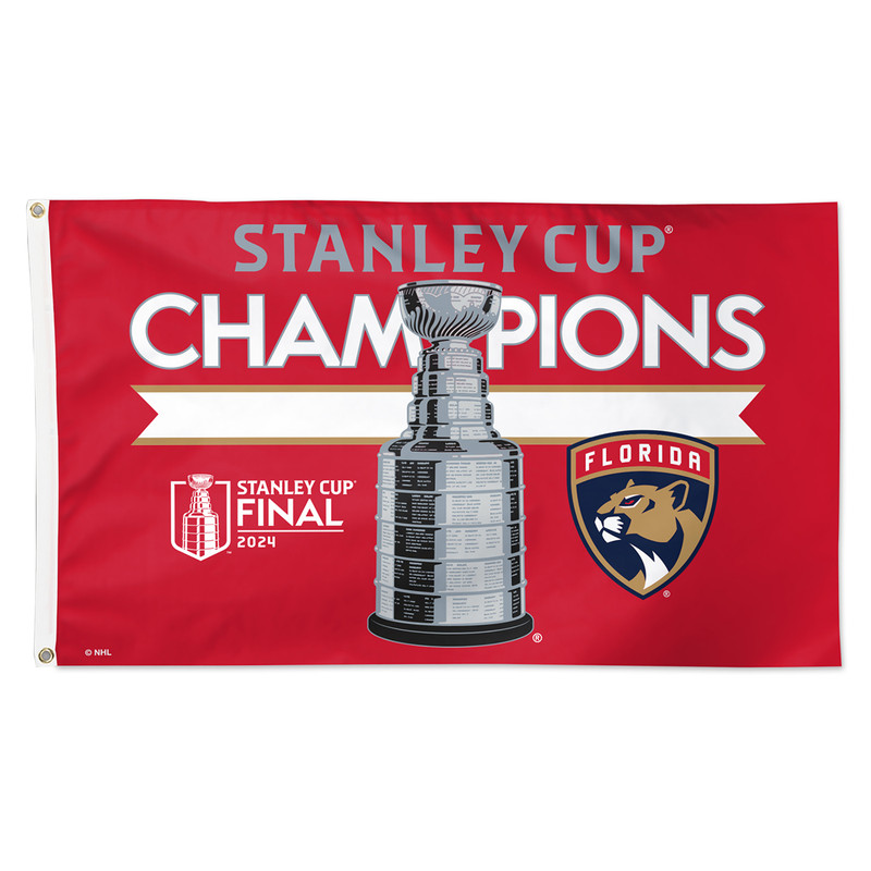 Florida Panthers 2024 Stanley Cup Champions Deluxe Flag