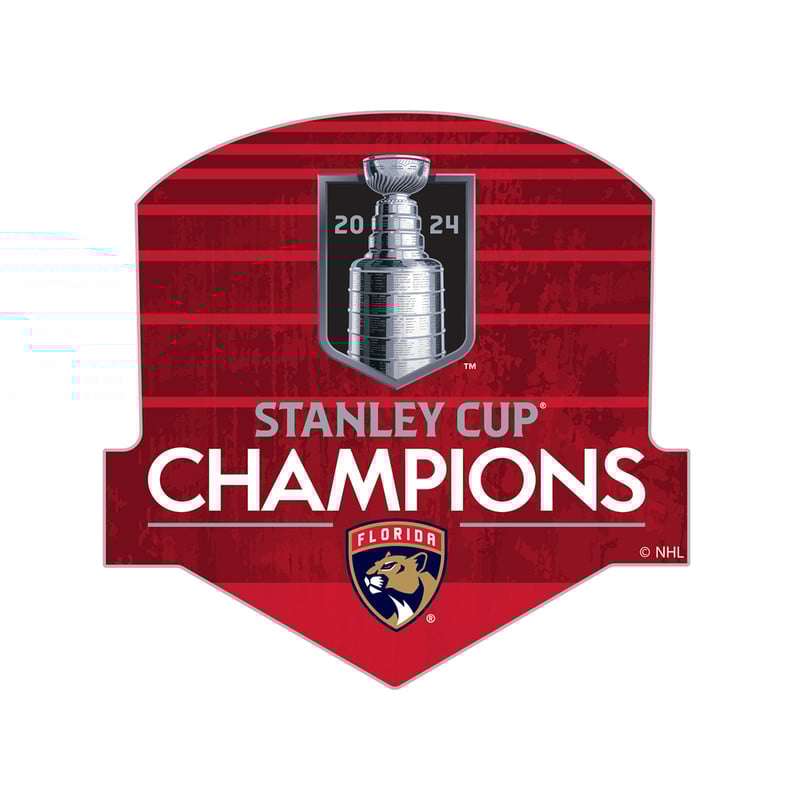 Florida Panthers 2024 Stanley Cup Champions Red Line Pin