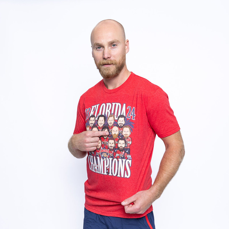 Florida Panthers 2024 Stanley Cup Champions Bobblehead T-Shirt