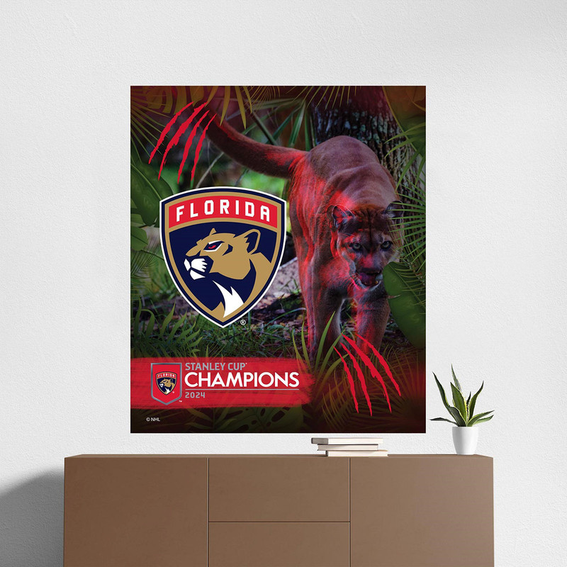 Florida Panthers 2024 Stanley Cup Champions Wall Hanging