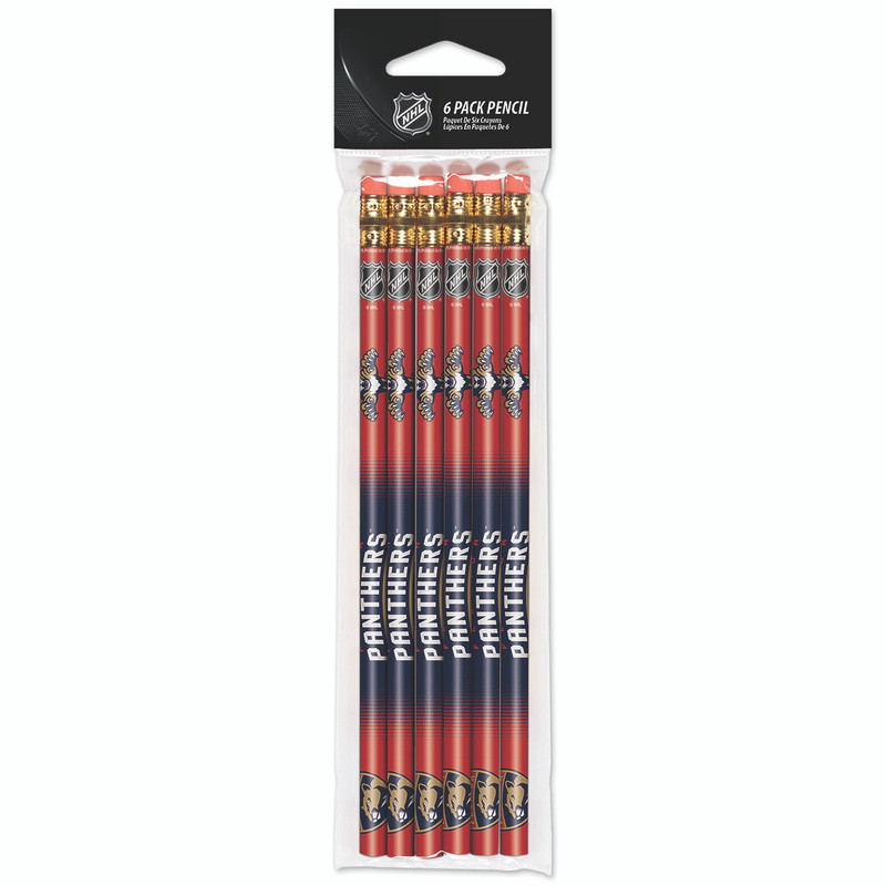 Florida Panthers #2 Wood Pencils 6-Pack