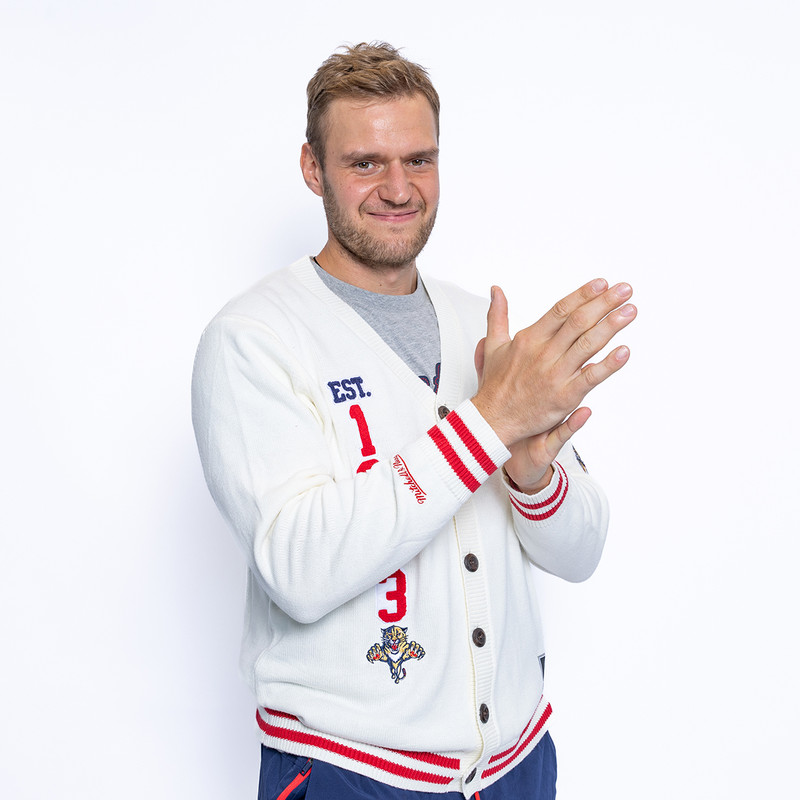 Florida Panthers Full Button Cardigan Sweater