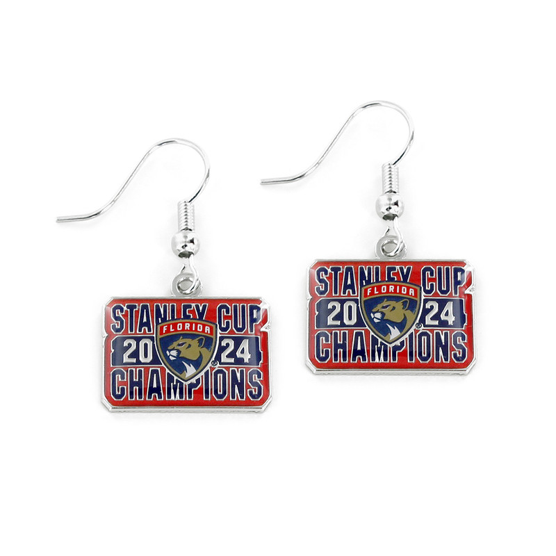 Florida Panthers 2024 Stanley Cup Champions Earrings