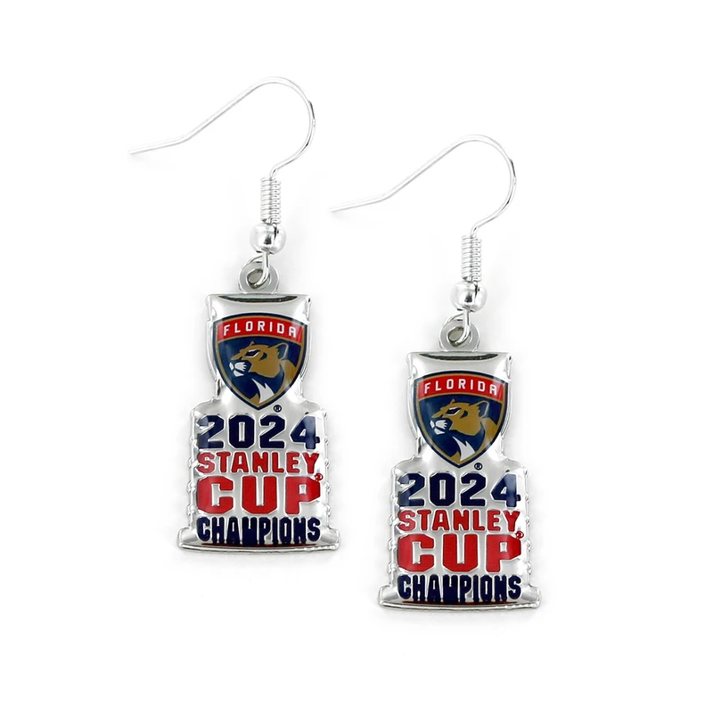 Florida Panthers 2024 Stanley Cup Champions Cup Earrings