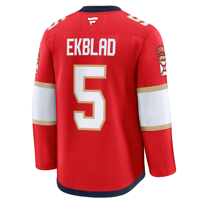 Florida Panthers #5 Aaron Ekblad Premium Authentic Home Jersey
