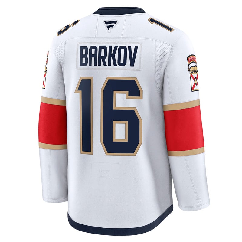 Florida Panthers #16 Aleksander Barkov Premium Authentic Road Jersey