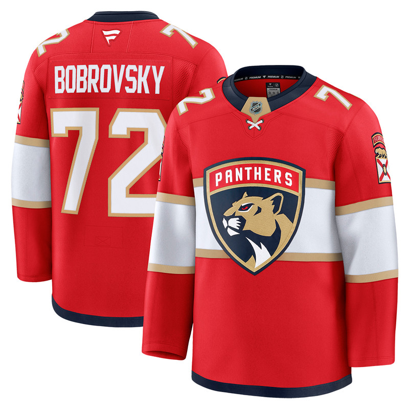 Florida Panthers #72 Sergei Bobrovksy Premium Authentic Home