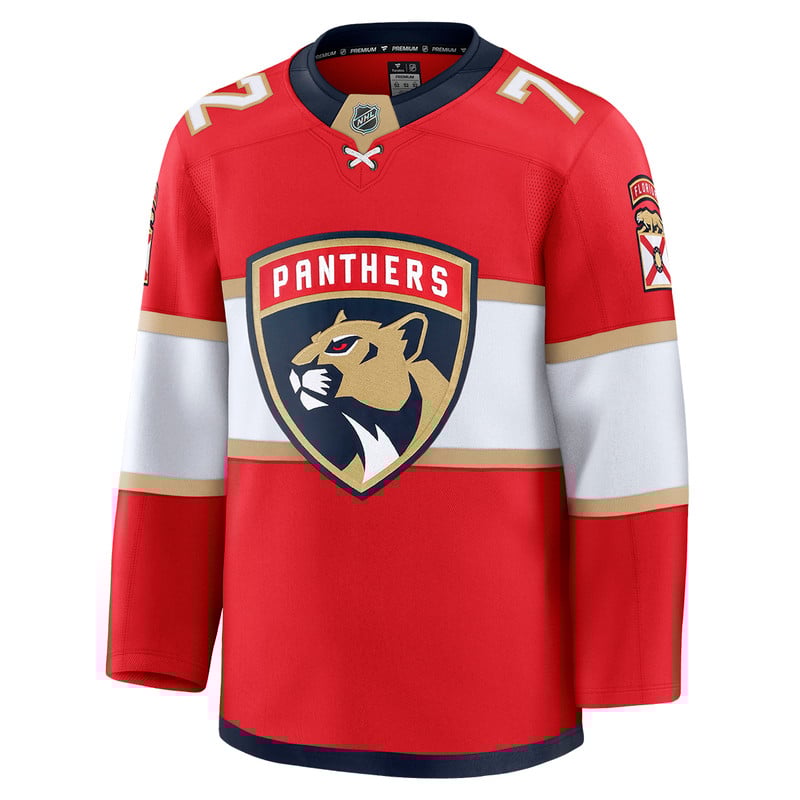 Florida Panthers #72 Sergei Bobrovksy Premium Authentic Home Jersey