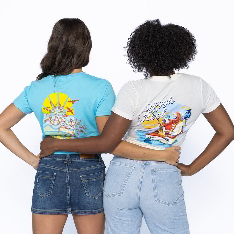 Florida Panthers Women's Margaritaville Reel Struggle V-Neck T-Shirt