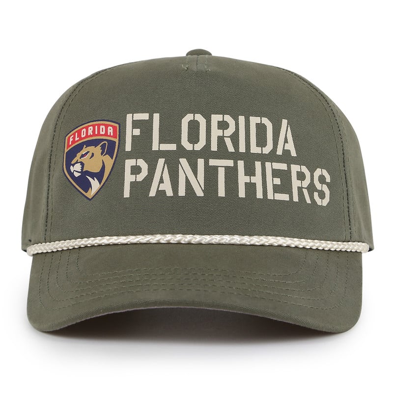 Florida Panthers Olive Canvas Cappy Cap