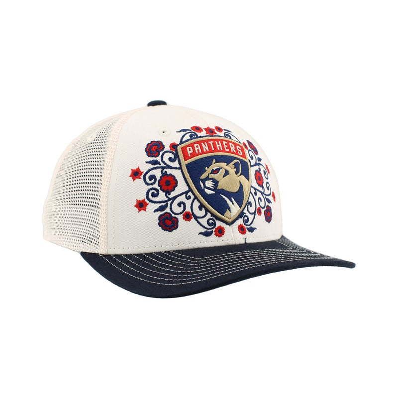 Florida Panthers Day of the Dead Floral Homespun Cap