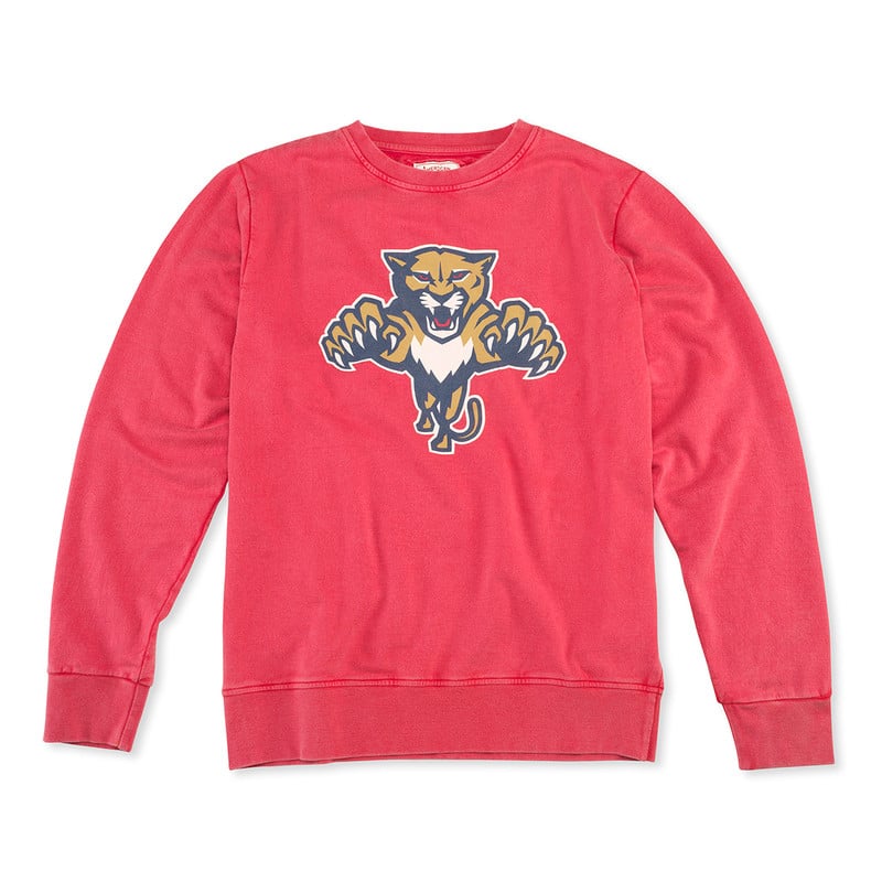 Florida Panthers Leaping Cat Sunday Crew Neck Sweatshirt
