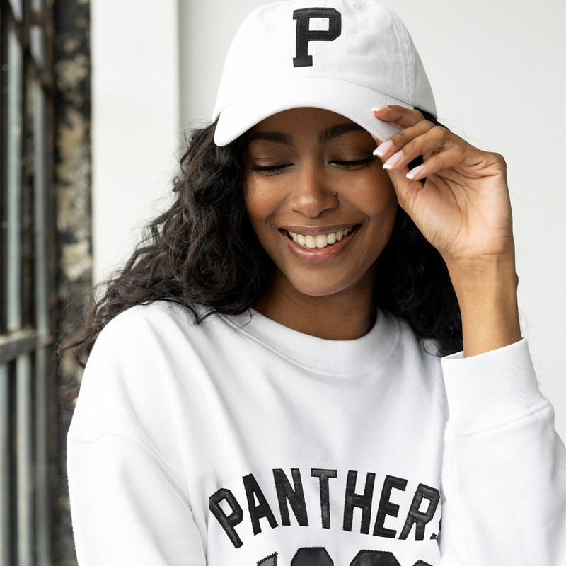 Florida Panthers Women's White Classic Leather Cap