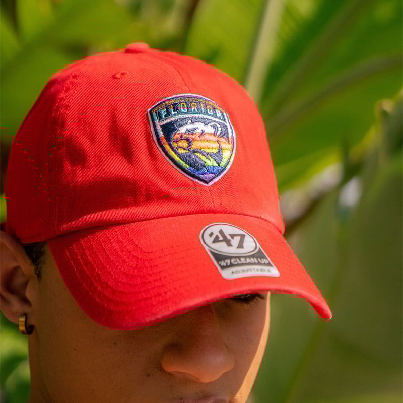 Florida Panthers Red Pride Clean Up Cap