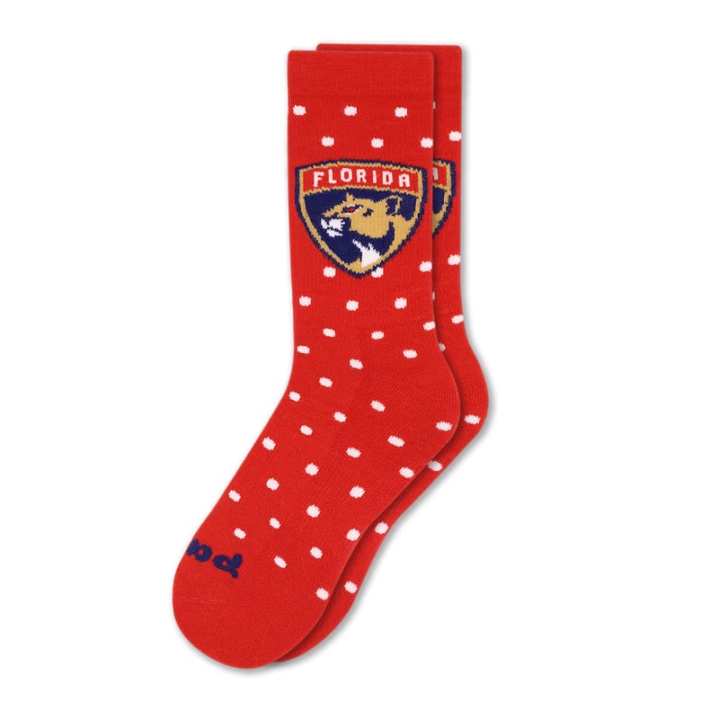 Florida Panthers Women's Polka Dot Shield Socks