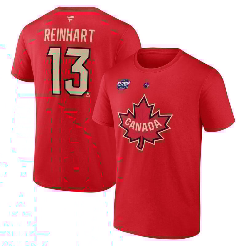 NHL 4 Nations Canada #13 Sam Reinhart T-Shirt