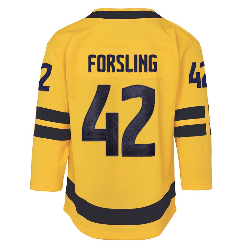 NHL 4 Nations Youth Sweden #42 Gustav Forsling Jersey