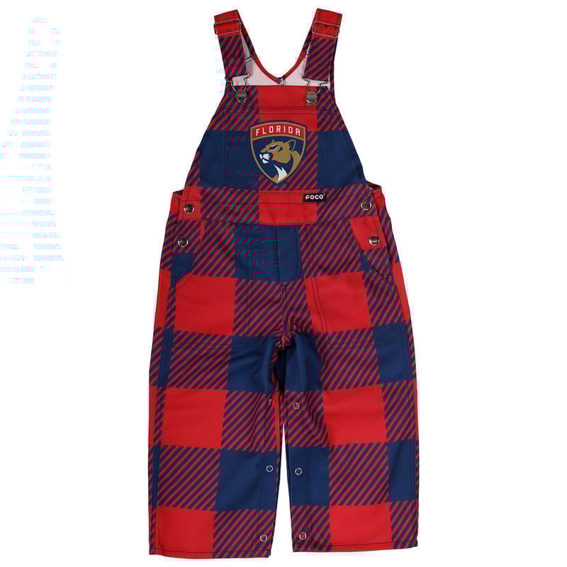 Florida Panthers Toddler Buffalo Stripe Overalls