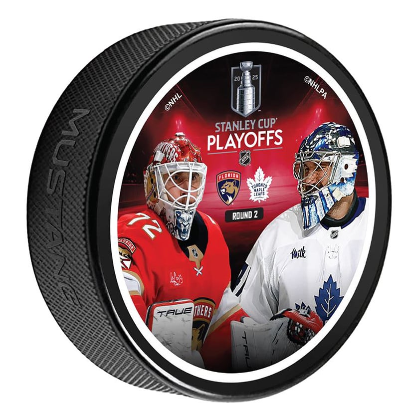 Florida Panthers vs. Toronto Maple Leafs 2025 Stanley Cup Playoff Round 2 Dueling Goalies Puck