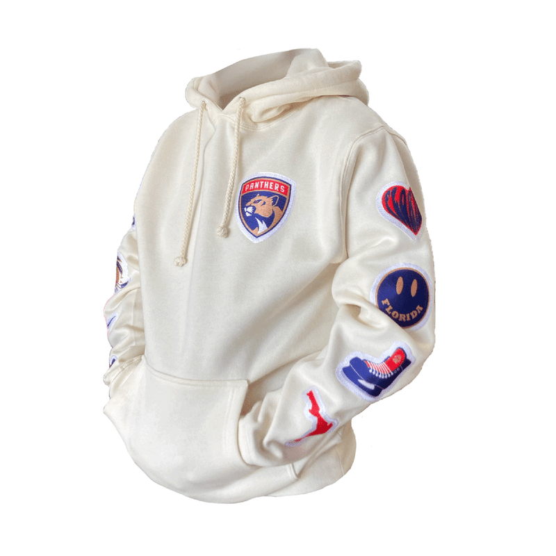 Florida Panthers Shield Patches Hooded Sweatshirt