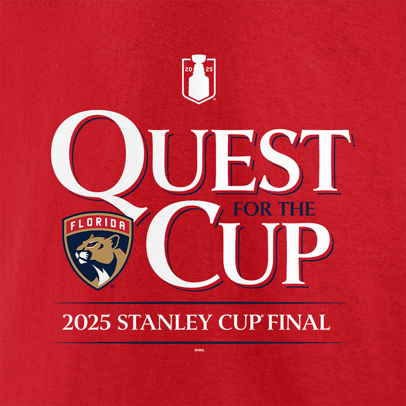 Florida Panthers 2025 Stanley Cup Final Quest for the Cup T-Shirt