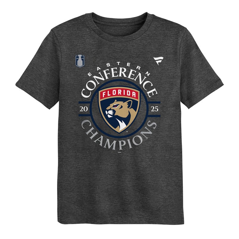 Florida Panthers Juvenile 2025 Eastern Conference Champs Locker Room T-Shirt