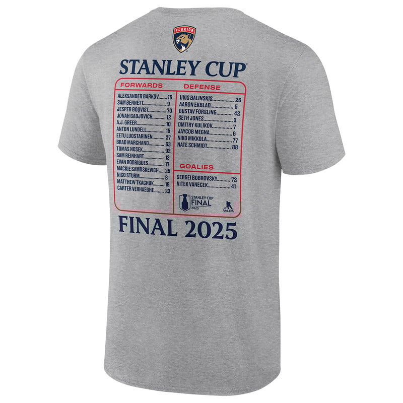 Florida Panthers 2025 Stanley Cup Final Roster T-Shirt