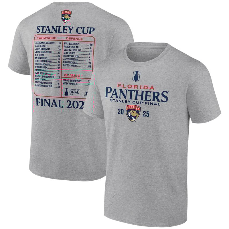 Florida Panthers 2025 Stanley Cup Final Roster T-Shirt