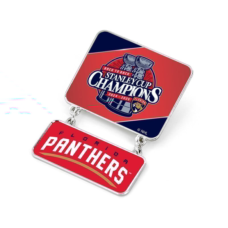 Florida Panthers 2024-2025 Back-to-Back Stanley Cup Champions Dangler Pin