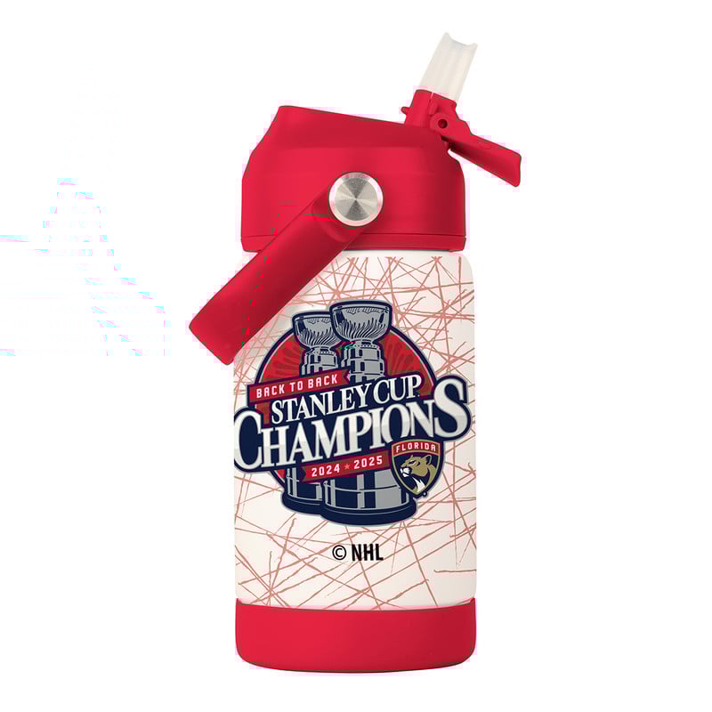 Florida Panthers 2024-2025 Back-to-Back Stanley Cup Champions Kids Water Bottle