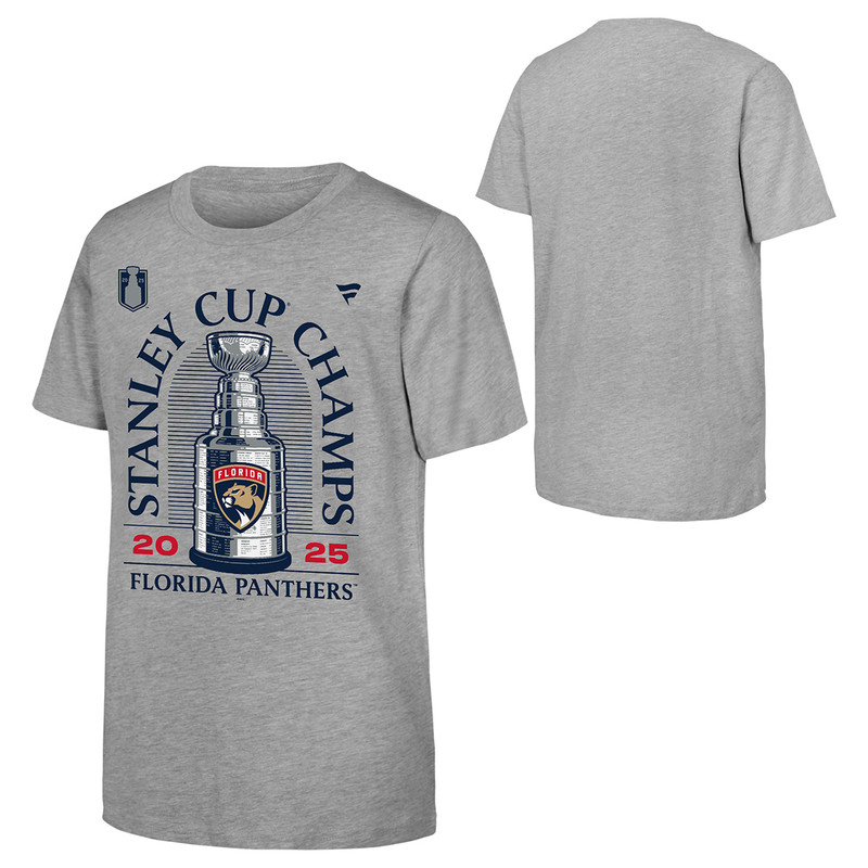 Florida Panthers Youth 2025 Stanley Cup Champs Locker Room T-Shirt