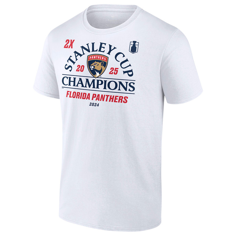 Florida Panthers 2024-2025 Back-to-Back Stanley Cup Champions Top Line T-Shirt