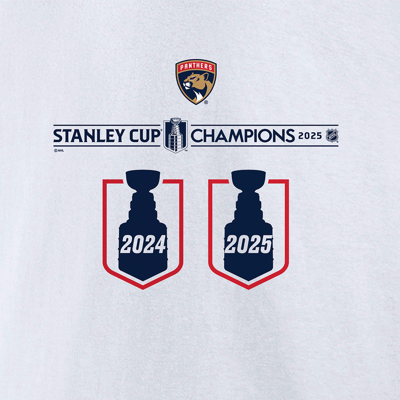 Florida Panthers 2024-2025 Back-to-Back Stanley Cup Champions Top Line Long Sleeve T-Shirt