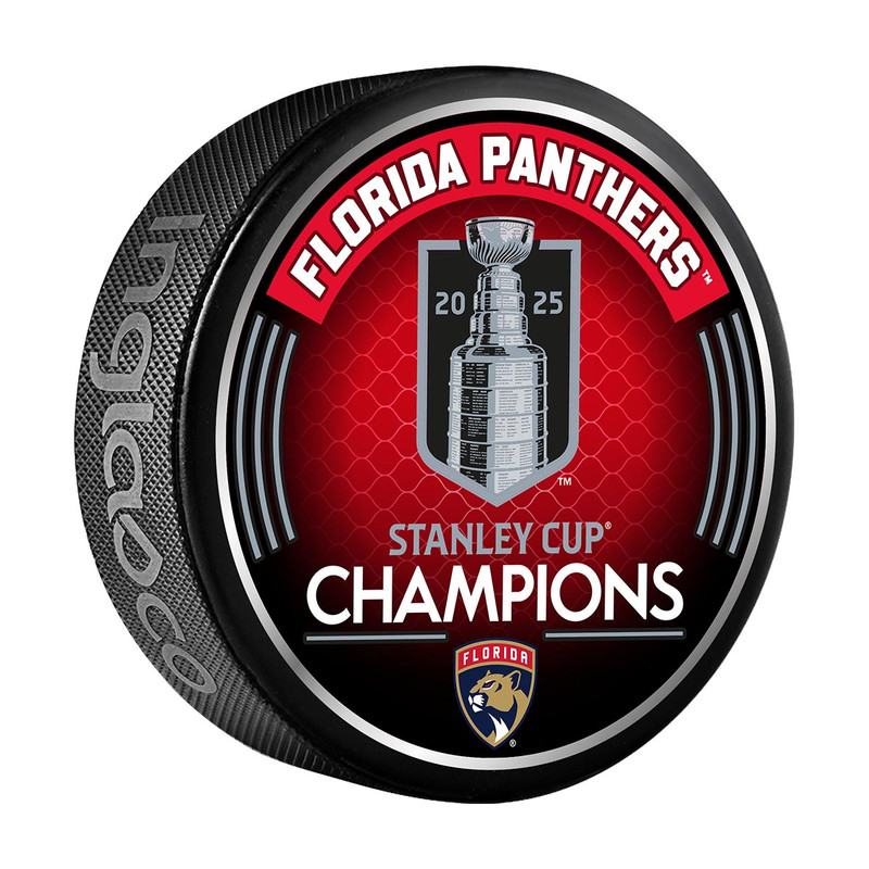 Florida Panthers 2025 Stanley Cup Champions Roster Puck - FLA TEAM