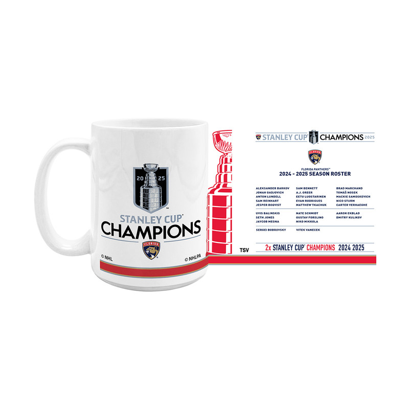 Florida Panthers 2025 Stanley Cup Champions Roster Mug
