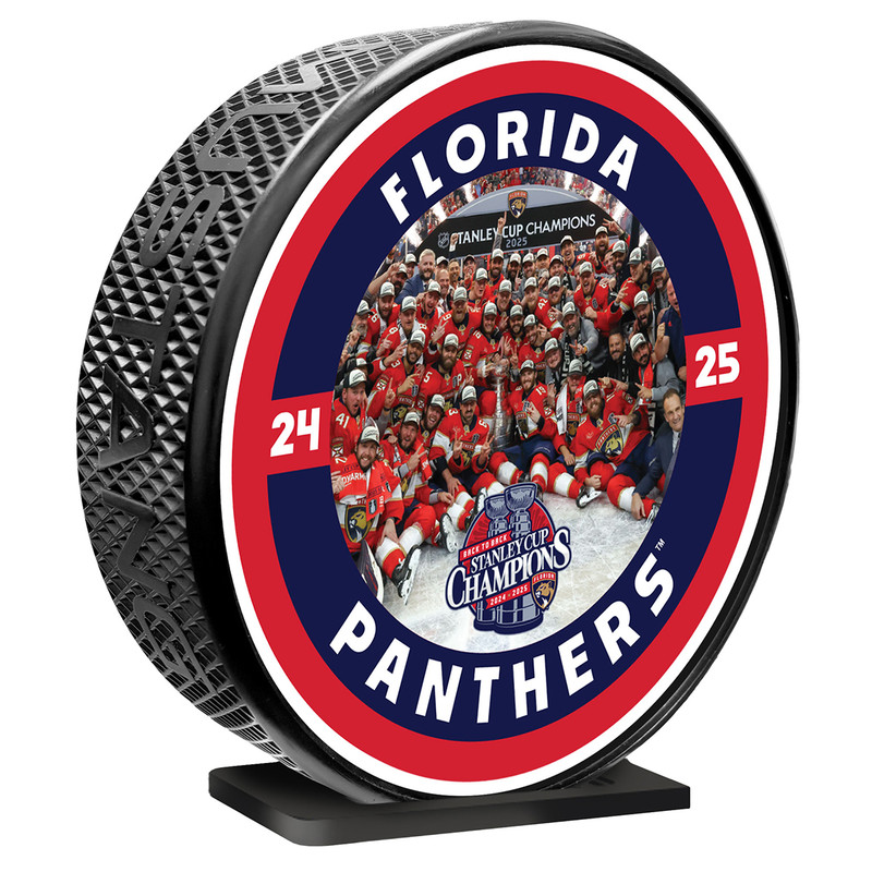 Florida Panthers 2024-2025 Back-to-Back Stanley Cup Champions Mega Roster Puck