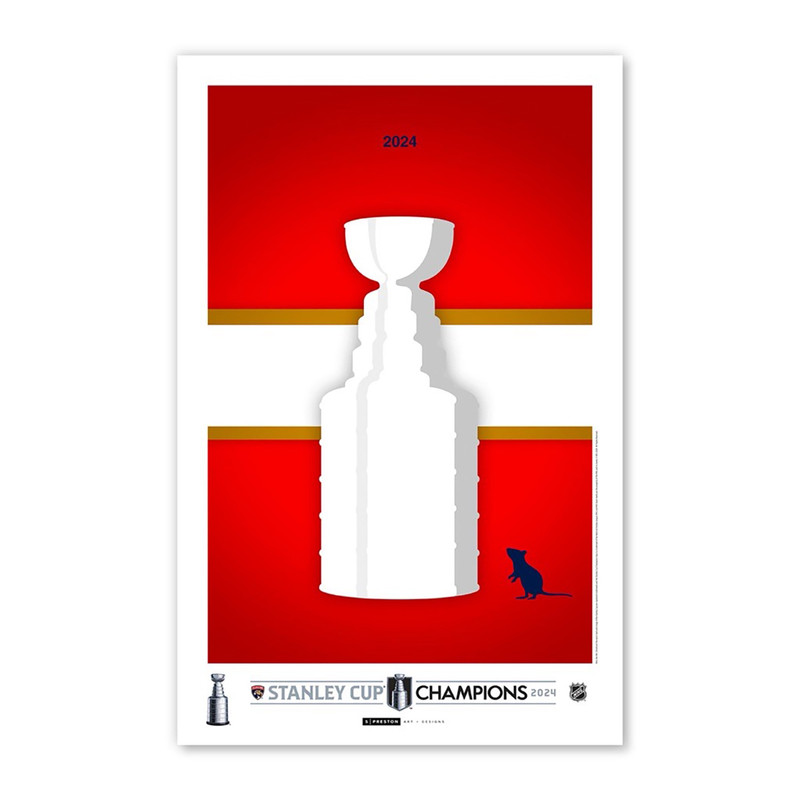 Florida Panthers 2024 Stanley Cup Champions Limited Edition Poster