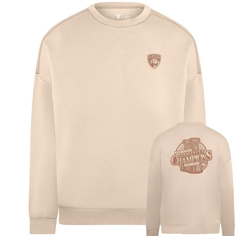 Florida Panthers 2024-2025 Back-to-Back Stanley Cup Champions Luxe Crew Sweatshirt
