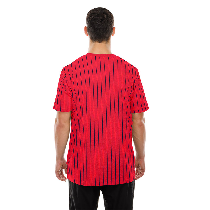 Florida Panthers Red Throwback Pinstripe T-Shirt