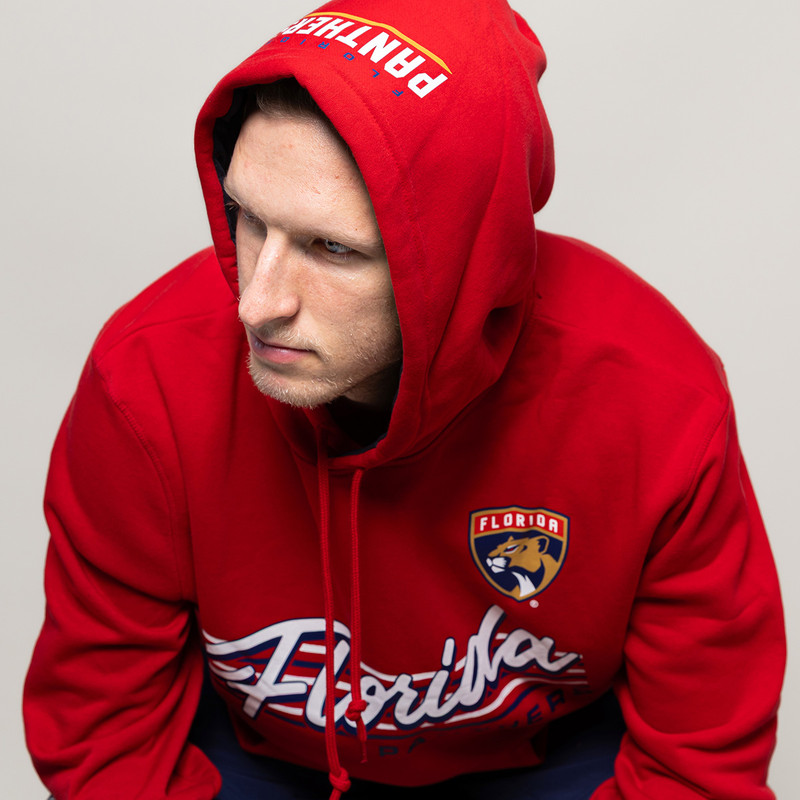 Florida Panthers Throwback Script Hooded Sweatshirt