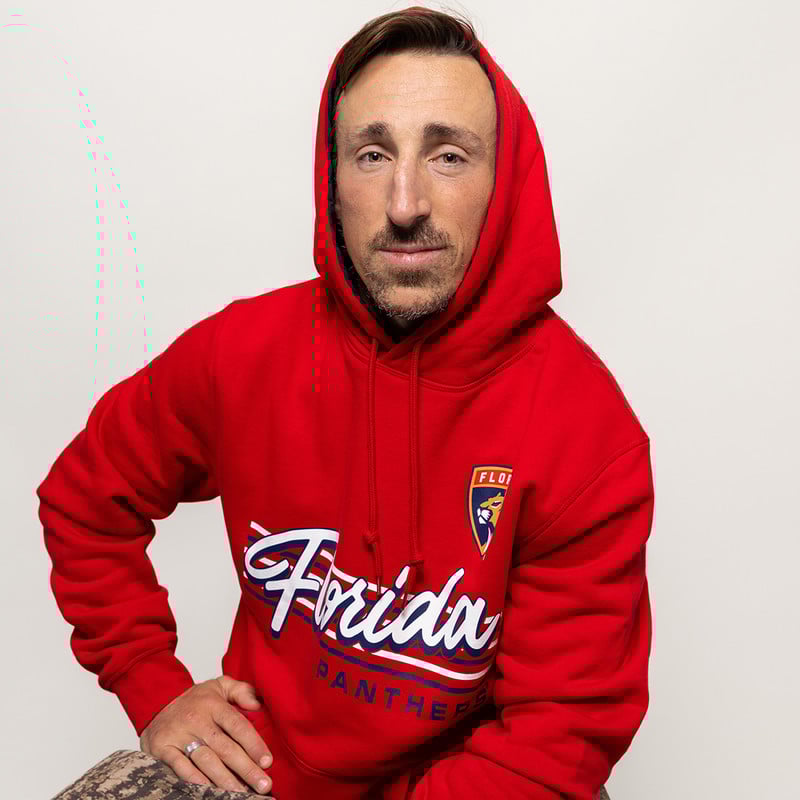 Florida Panthers Throwback Script Hooded Sweatshirt