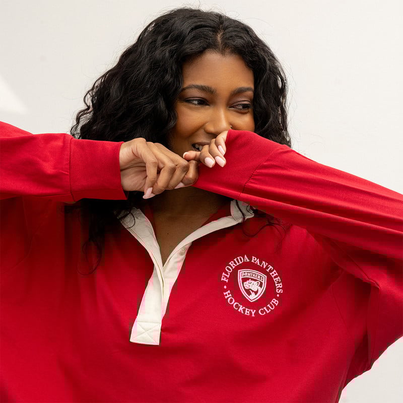 Florida Panthers Women's Long Sleeve Rugby Top